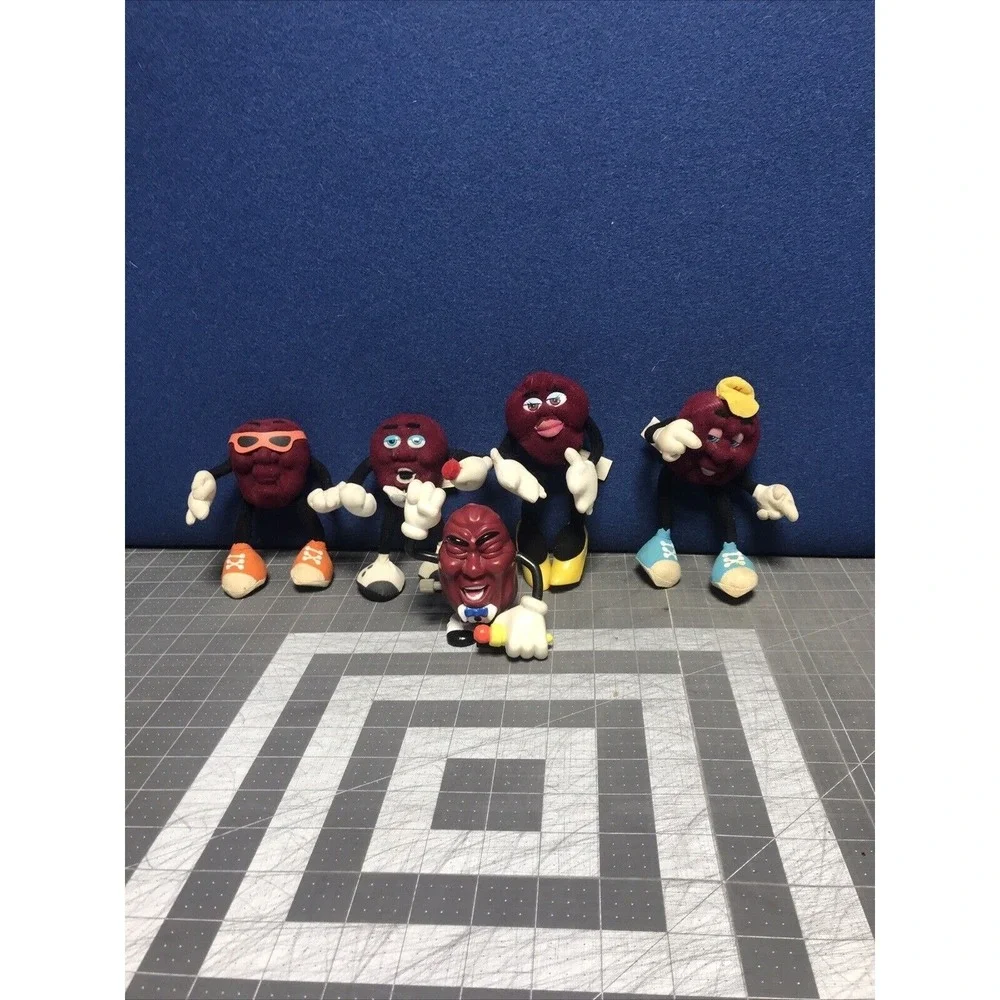 4 California Raisins Flocked Applause Bendable Plush‎ 1 PVC Walker Not Working